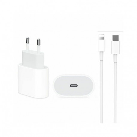 DCO IP12 20W PD Type-C Plug Fast Charger with Lightning Cable A234 White