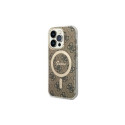 Guess Guess GUHMP14LH4STW iPhone 14 Pro 6.1" brown/brown hardcase 4G MagSafe