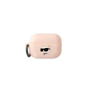 Karl Lagerfeld Karl Lagerfeld KLAP2RUNCHP AirPods Pro 2 cover pink/pink Silicone Choupette Head 3D