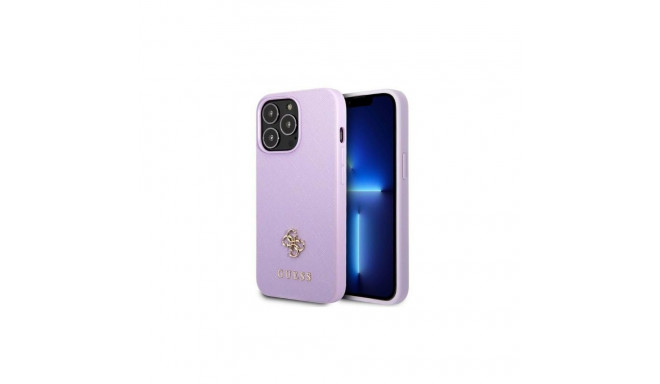Guess Guess GUHCP13XPS4MU iPhone 13 Pro Max 6.7" purple/purple hardcase Saffiano 4G Small Metal Logo