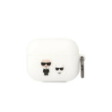 Karl Lagerfeld Karl Lagerfeld KLACAPSILKCW AirPods Pro cover white/white Silicone Karl & Choupette