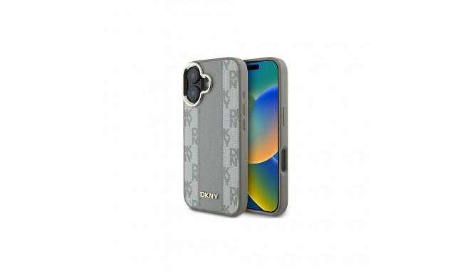 DKNY DKNY Checkered Pattern Magsafe iPhone 16 Case - Beige