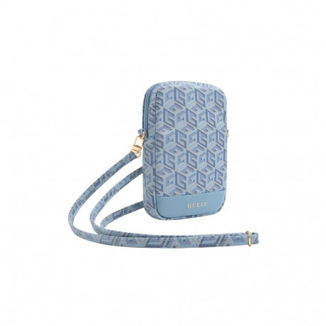 Guess Guess Zip GCube Bottom Stripe phone bag - blue