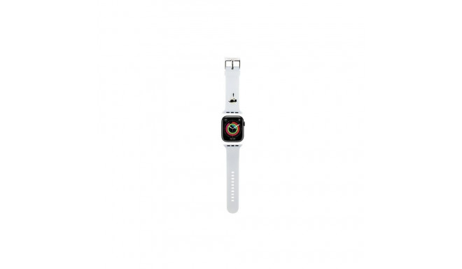 Karl Lagerfeld - Karl Lagerfeld 3D Rubber Karl Head strap for Apple Watch 42/44/45/49mm - white