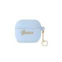 Guess Guess GUA3LSCHSB AirPods 3 cover blue/blue Silicone Charm Heart Collection