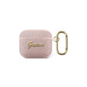 Guess Guess GUA3SASMP AirPods 3 cover pink/pink Saffiano Script Metal Collection
