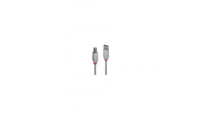 LINDY CABLE USB2 A-B 2M/ANTHRA GREY36683