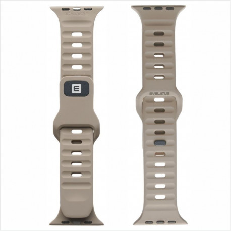 Evelatus Evelatus Watch 42/44/45 Sport Silicone Loop Beige Grey