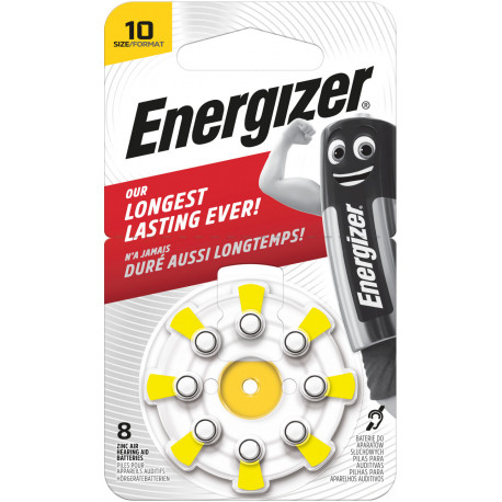 Energizer hearing aid battery Zinc Air AZ10DP8 TL8