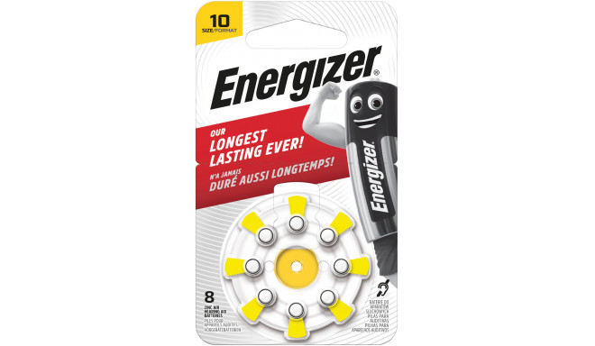 Energizer hearing aid battery Zinc Air AZ10DP8 TL8