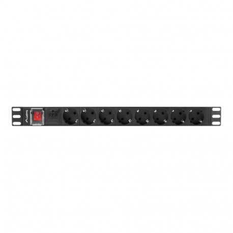 Lanberg Power Distribution unit 19", 8 outlets, black |