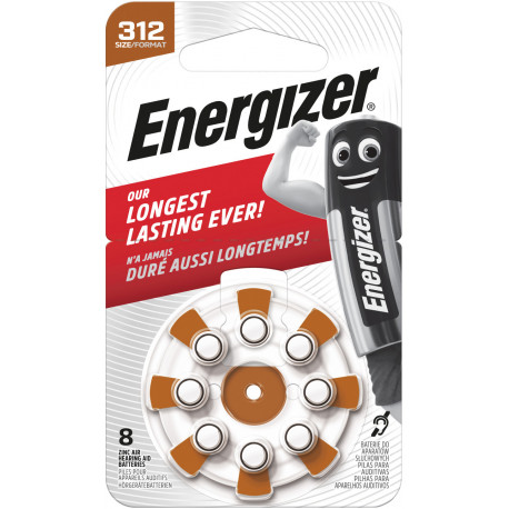 Energizer kuuldeaparaadi patarei Zinc Air AZ312DP8 TL8