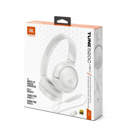 JBL Tune 520 Type-C White