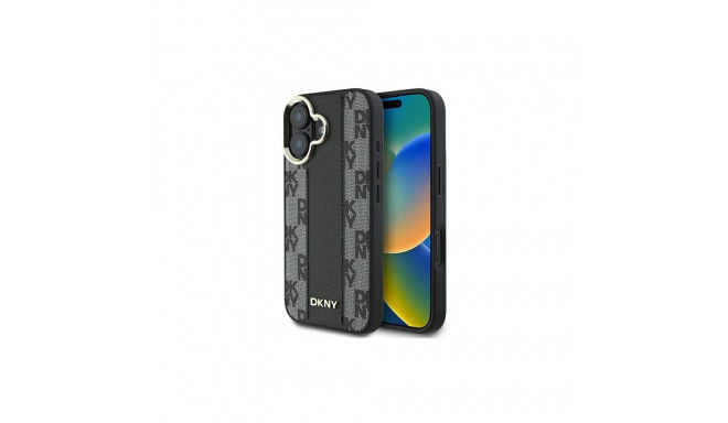 DKNY Apple DKNY Checkered Pattern Magsafe iPhone 16 Case - Black