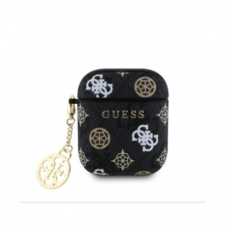Guess - AirPods 1/2 PU 4G Peony Charm Case Black