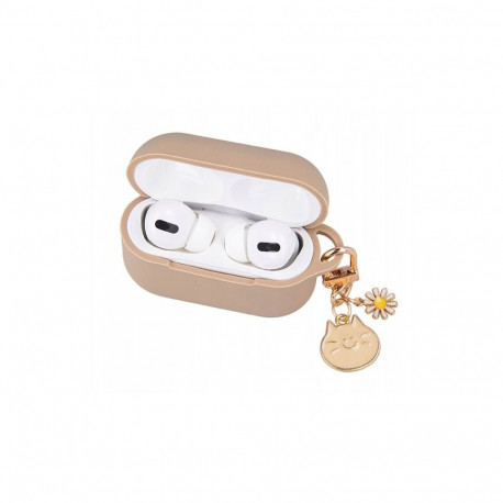 iLike - Case for Airpods Pro 2 carmel with pendant