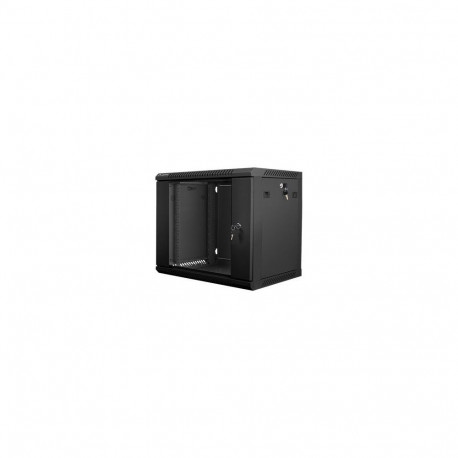 Lanberg Rack cabinet 19" wall-mount 9U/600x450 (flat pack) V2, black |