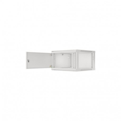 Lanberg Rack cabinet 19" wall-mount 12U/600x450 for self-assembly with metal door (flat pack), grey 