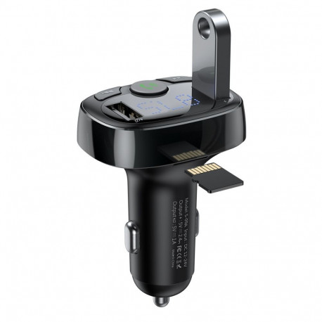 Baseus Bluetooth transmitter / car charger Baseus S-09A (Overseas Edition) - black