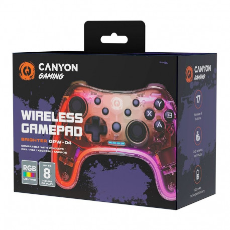 Canyon gamepad Brighter GPW-04 Dongle Wireless Crystal Transparent