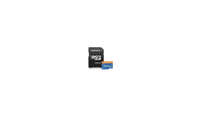 ADATA MEMORY MICRO SDXC 512GB W/AD./AUSDX512GUICL10A1-RA1