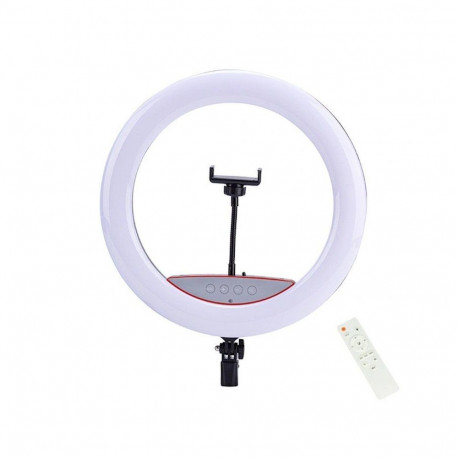 Elight SR14 36cm LED Light Ring with Smartphone holder + 220V Adapter + BT remote Black