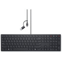 Dell | Collaboration Keyboard | KB525C | Keyboard | Wired | Ukrainian (QWERTY) | Black | USB-C