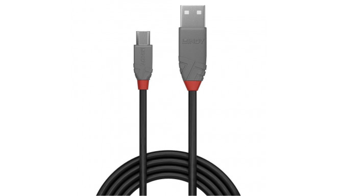 LINDY CABLE USB2 A TO MICRO-B 2M/ANTHRA 36733