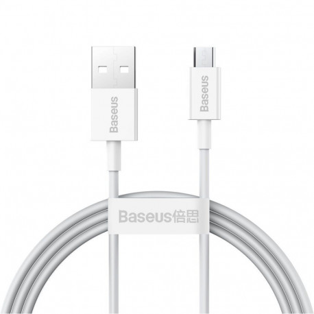 Baseus Baseus Superior USB-A / micro USB 2A cable 1m - white