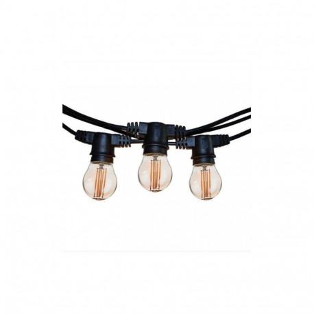 Visional Led Drza Virtene E27 Spuldzm / Melna / Patronu skaits 15 / 15m / H05VV-F 2*0.75 inline