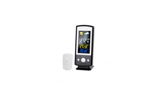 Mesko MS 1177 Weather station, Black, Colorful Digital Display