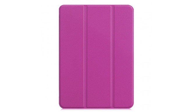 iLike Galaxy Tab S9 Plus 12.4 Tri-Fold Eco-Leather Stand Case Purple