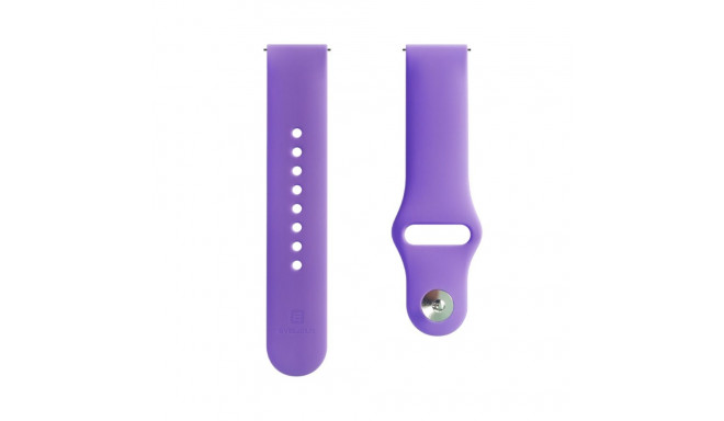 Evelatus 22mm Silicone Loop Watch Straps (130mm M/L) Deep Purple