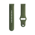 Evelatus 22mm Silicone Loop Watch Straps (130mm M/L) Dark Green