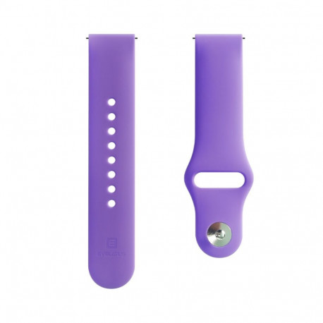 Evelatus Evelatus 20mm Silicone Loop Watch Straps (S/M 110mm) Deep Purple