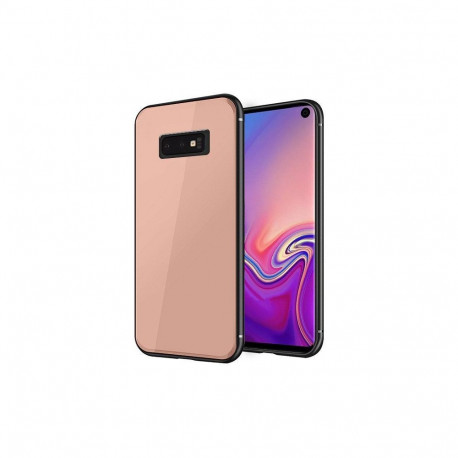 GreenGo Samsung Galaxy S10E GLASS Case Pink