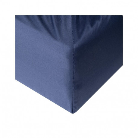 FITTED SHEET SATEEN 200X200+25 NAVY