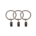 RINGS WITH CLIPS SILENT D25 MAT CHRO(10)