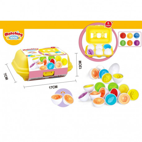 6 tk köögivilja ja puuvilja paaritamise munad