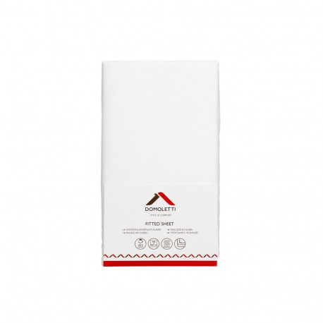 FITTED SHEET SATEEN 160X200+25 WHITE