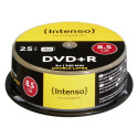 1x25 Intenso DVD+R 8,5GB 8x kiirus, kahekihiline cakebox