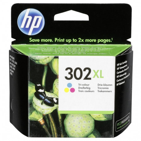 HP F6U67AE kolmevärviline originaal tindikassett nr 302 XL