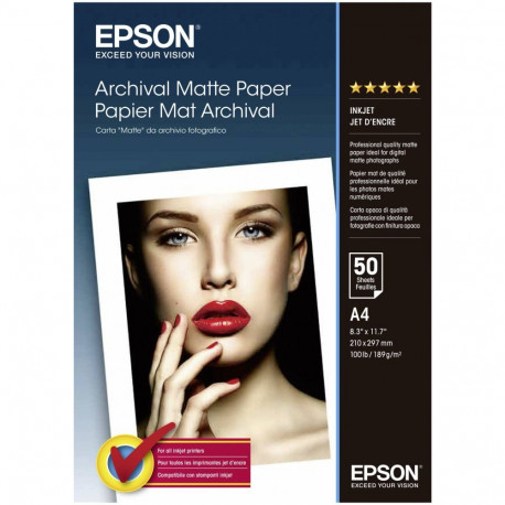 Epson Archival Matte Paper A4, 50 lehte, 189 g    S 041342
