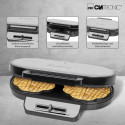 Clatronic WA 3745 black-inox Waffle Maker