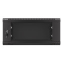RACK CABINET 19" WALL-MOUNT 4U/600X600 (FLAT PACK) V2 BLACK LANBERG