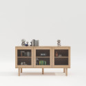 Sideboard HANSEN 140x40xH75cm, melamine