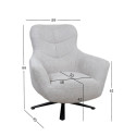 Armchair HELGA light grey