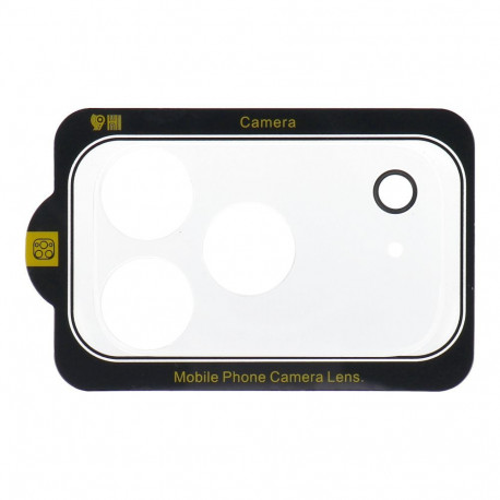 5D Full Glue Camera Tempered Glass - for iPhone 17 Pro Transparent