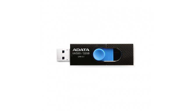 ADATA UV320 32GB, USB flash drive (black / blue, USB-A 3.2 (5 Gbit / s))