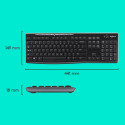 Logitech 920-004508 klaviatuur hiir kaasas kodune RF juhtmevaba QWERTY US International must